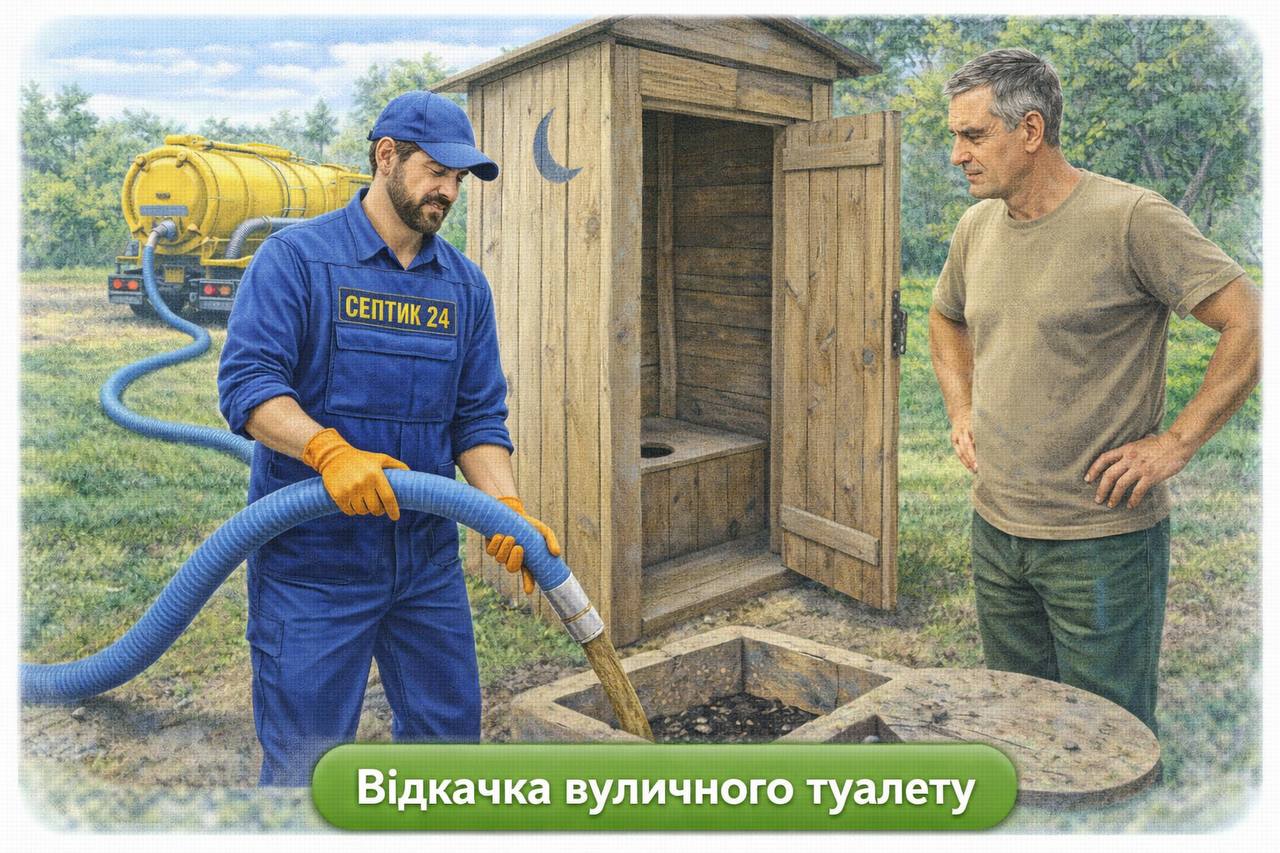 Відкачка вуличного туалету